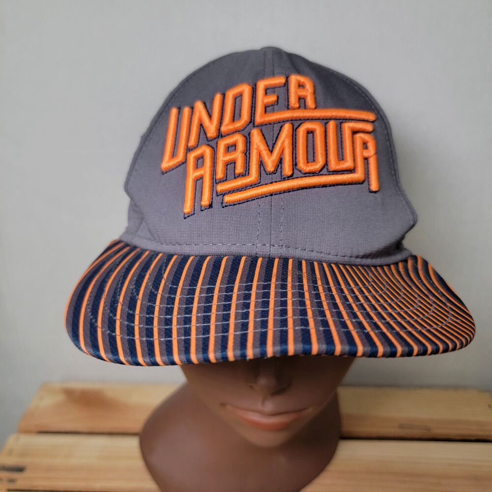 Under Armour Grey & Orange Youth Ball Cap - Size Youth S/M